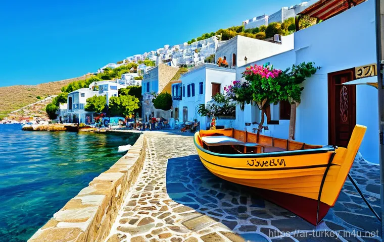 튀르키예에서의 단체 여행 가이드 - **Prompt 2: Historical Exploration in Ephesus** "A vibrant scene depicting a diverse group of in...