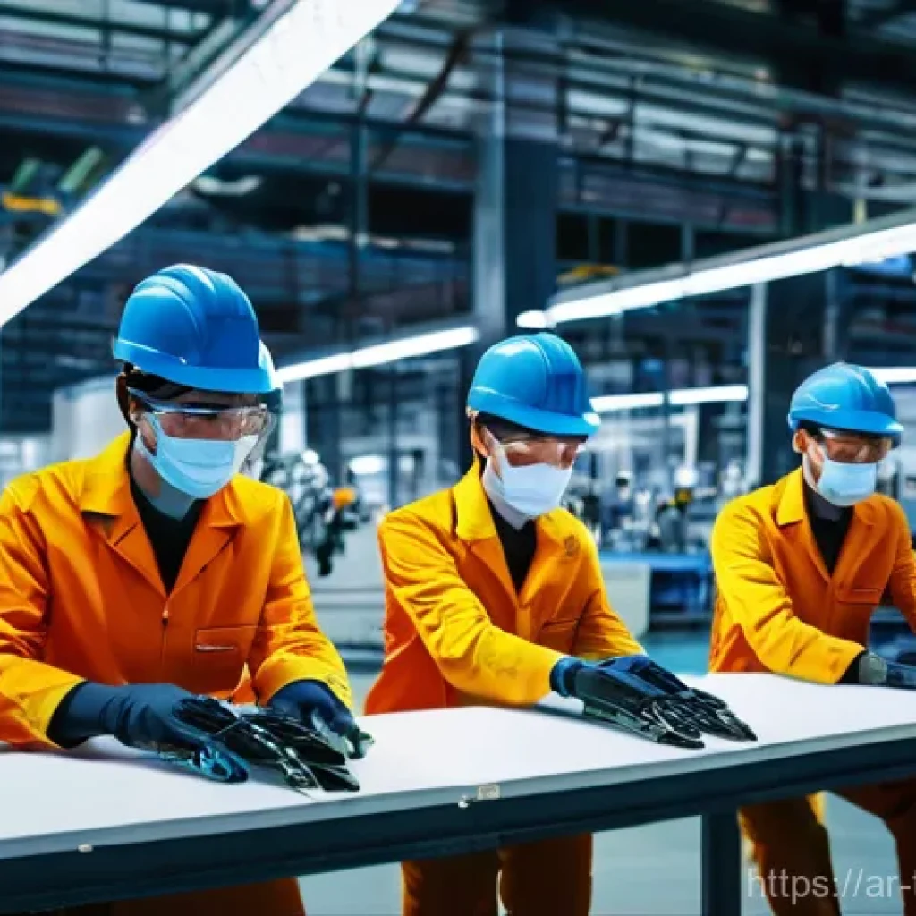 튀르키예에서의 주요 경제적 활동 - **Prompt 1: Modern Turkish Manufacturing Excellence** "A wide-angle, bright, and clean shot insi...