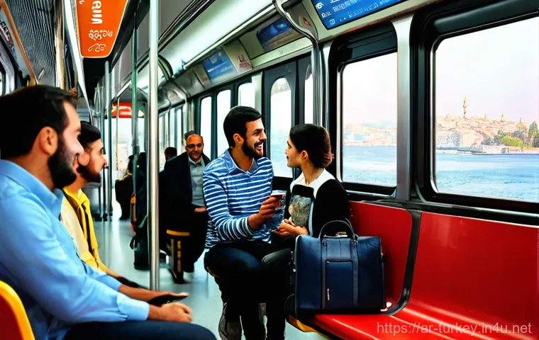 튀르키예 도시별 교통비 비교 - **Prompt:** A vibrant, sun-drenched scene capturing the essence of Istanbul's efficient public trans...
