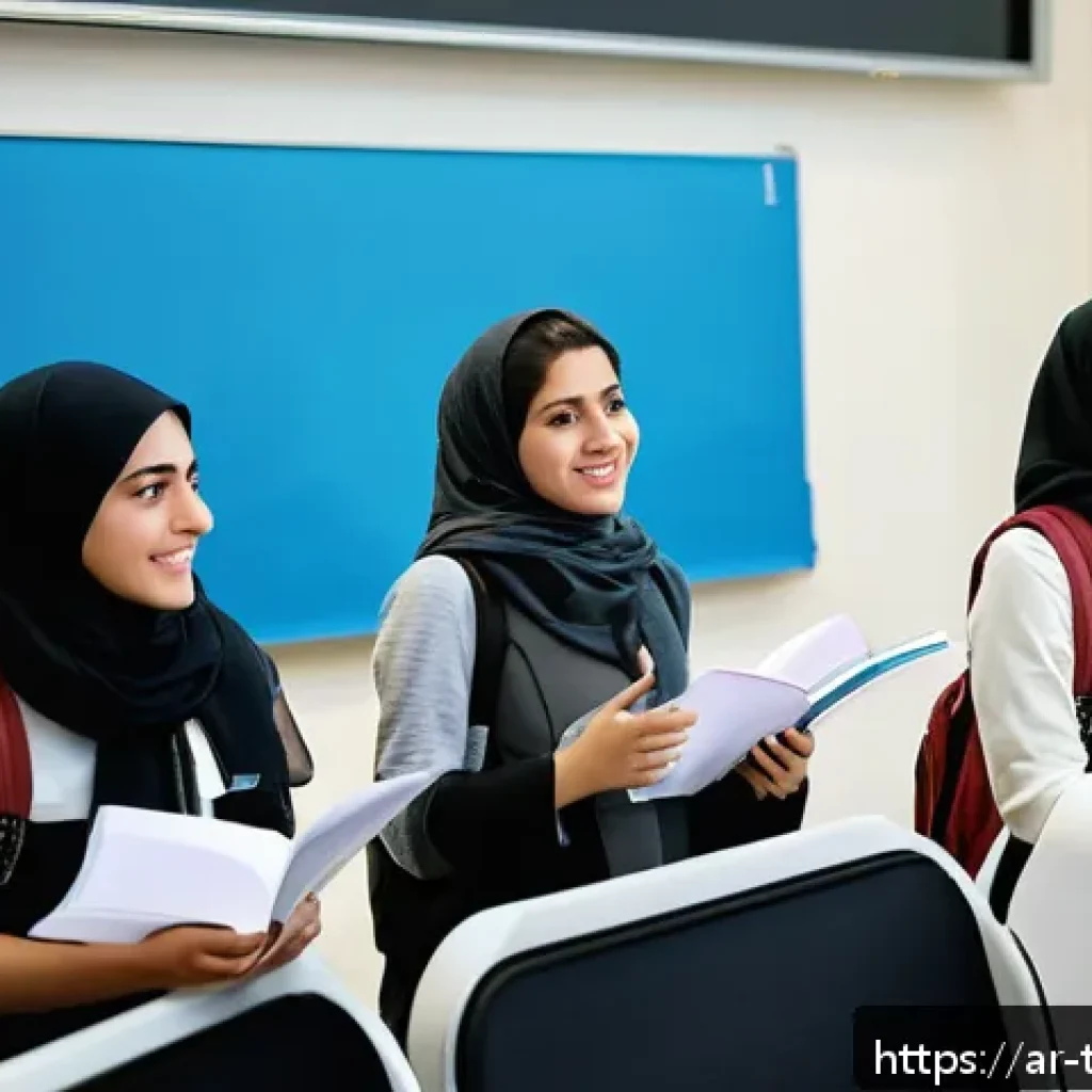 튀르키예 여성의 지위와 역할 - A vibrant university scene in Istanbul showing a diverse group of female students wearing modest, co...