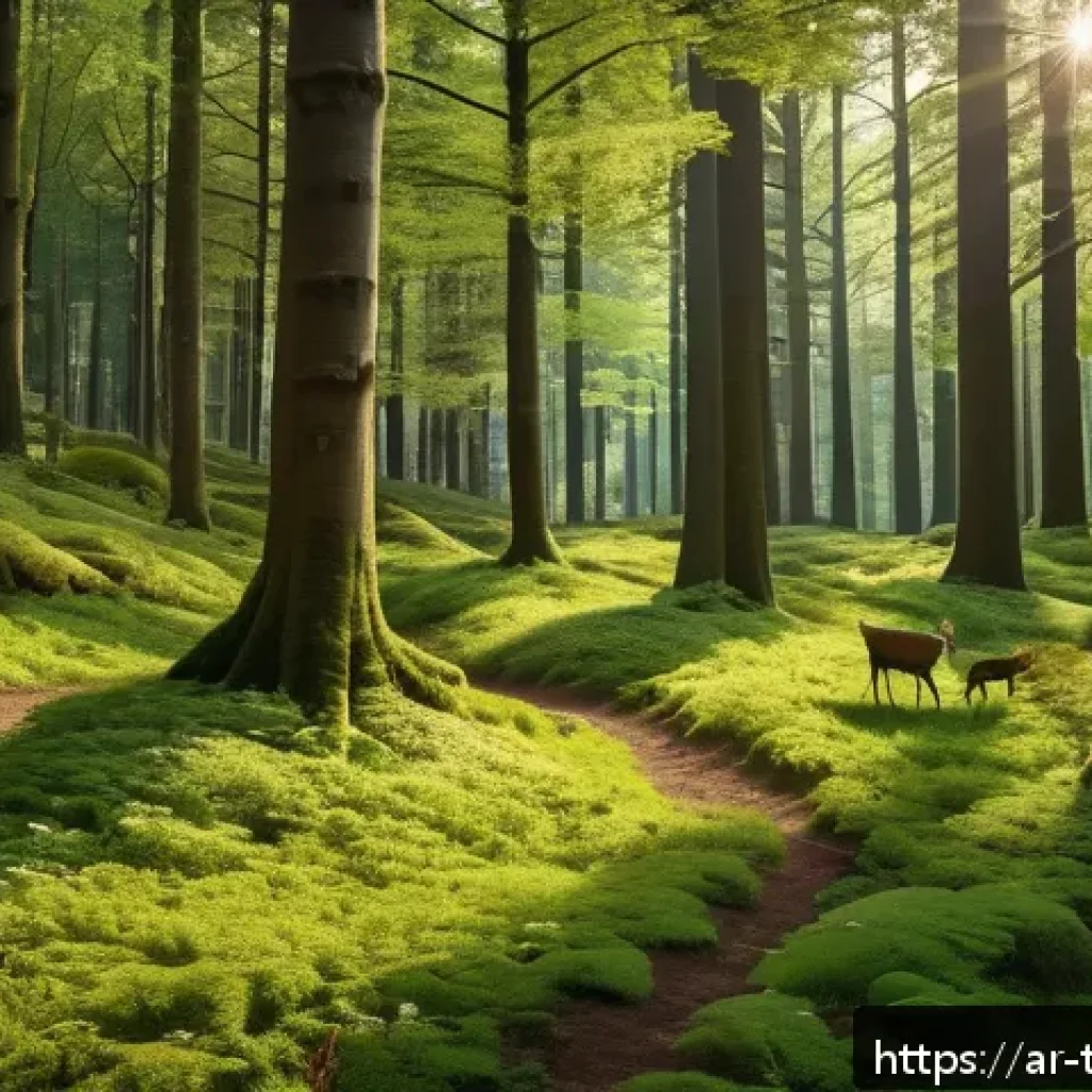 튀르키예 주요 자연 보호 구역 - A serene scene of Belgrad Forest near Istanbul in spring, featuring towering ancient cypress and fir...